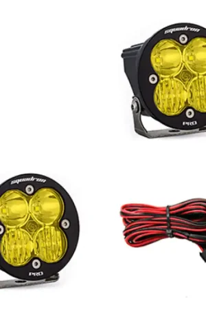 Top Pick Baja Designs Squadron R Pro Driving/Combo Pair LED Light Pods - Amber