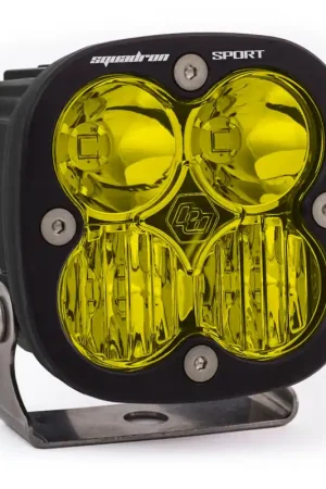 Buy Today Baja Designs Squadron Sport Driving/Combo Pattern Black LED Light Pod - Amber