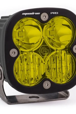 Limited Time Baja Designs Squadron Pro Driving/Combo Pattern Black LED Light Pod - Amber