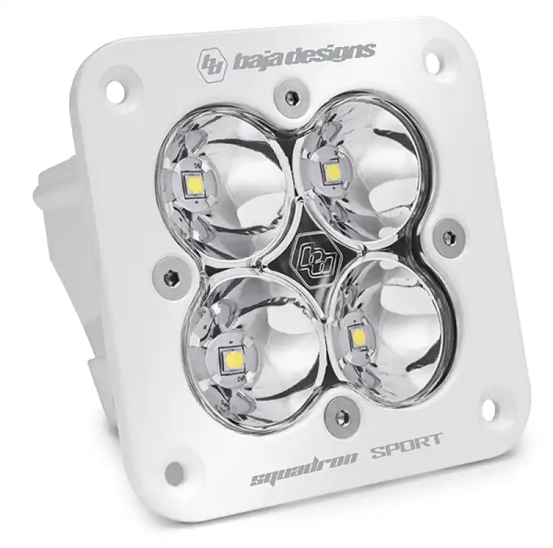 Budget Baja Designs Squadron Sport Work/Scene Pattern White Flush Mount LED Light Pod - Clear