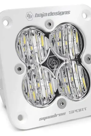 Baja Designs Squadron Sport White Wide Cornering Pattern Flush Mount LED Light Pod - Clear Genuine