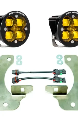 Baja Designs 2018+ Wrangler JL Rubicon Squadron-R Fog Light Pocket Kit - Amber Don’t Miss Out