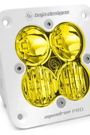 Baja Designs Flush Mount LED Light Pod White Amber Lens Driving/Combo Pattern Squadron Pro Crafted