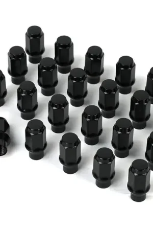 Buy Today ICON Alloys Lug Nut Kit Black - 14x1.5 - 24 Lug Nuts w/ Custom Shank