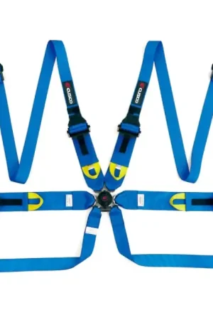 Cusco Universal 6 Point 3in Shoulder 3in Lap w/Eyebolts (7/16-20UNF Thread) FIA Racing Harness- Blue Big Sale