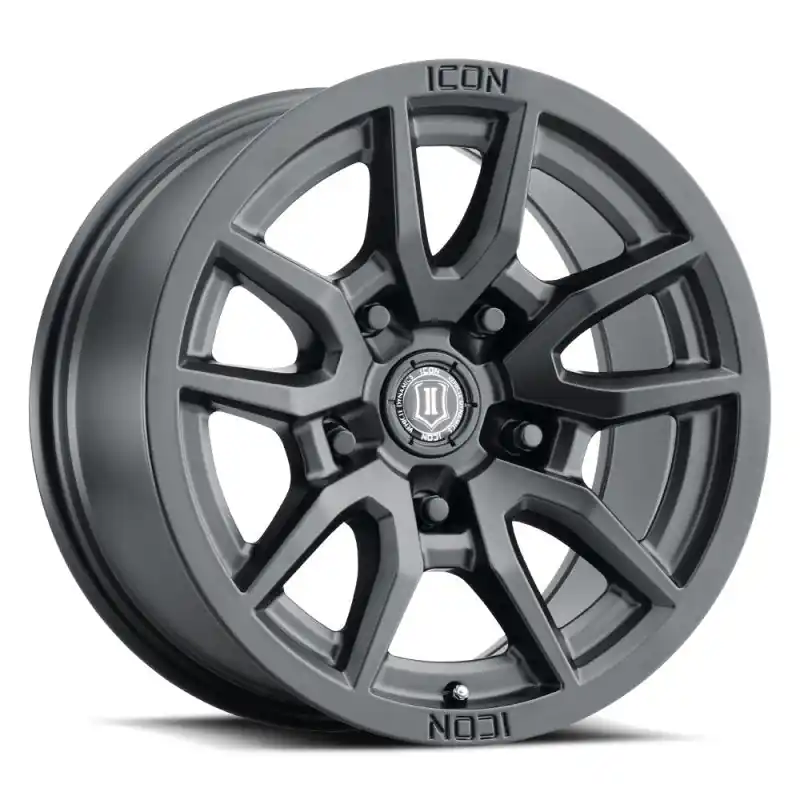 ICON Vector 5 17x8.5 5x150 25mm Offset 5.75in BS 110.1mm Bore Satin Black Wheel Limited Time