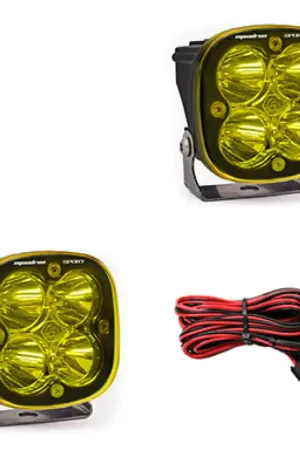High Quality Baja Designs Squadron Sport Work/Scene Pair LED Light Pods - Amber