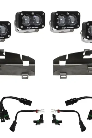 Baja Designs 19-22 Dodge RAM 1500 Rebel / 21-22 1500 TRX S2 SAE Dual Fog Pocket Light Kit - Clear Handmade