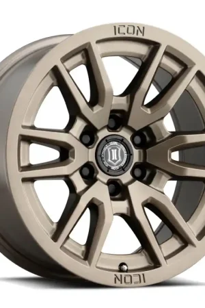 ICON Vector 6 17x8.5 6x5.5 0mm Offset 4.75in BS 106.1mm Bore Bronze Wheel Exclusive Offer