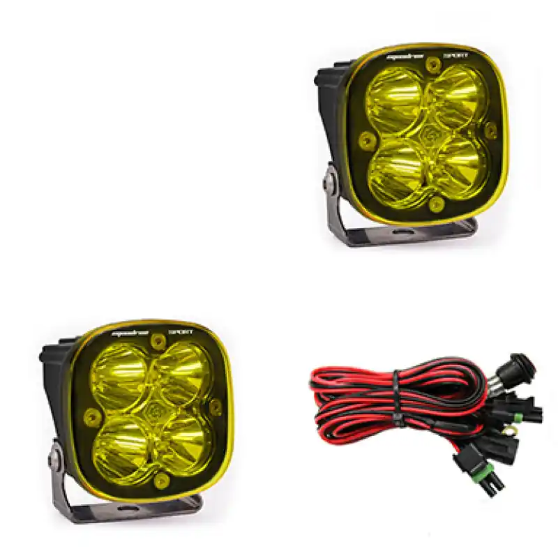 Baja Designs Squadron Sport Spot LED Light Pods - Amber Save Now