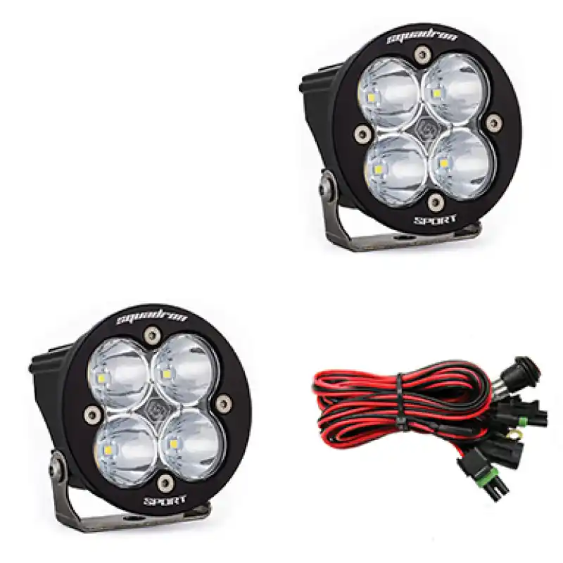 Shop Now Baja Designs Squadron R Sport LED Spot Pair Light Pods - Clear