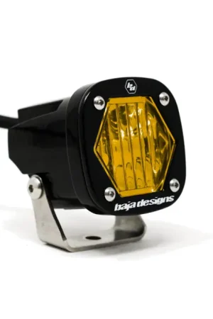 Baja Designs S1 Amber Wide Cornering LED Light w/ Mounting Bracket Single Direct From Factory