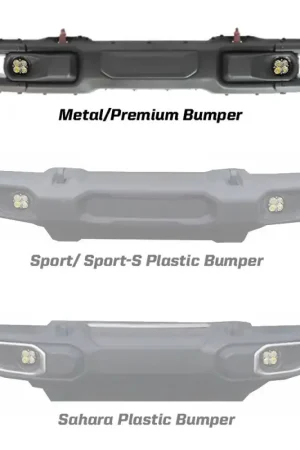 Baja Designs 2018 Wrangler JL Rubicon Squadron R Sport Fog Pocket Kit Trending