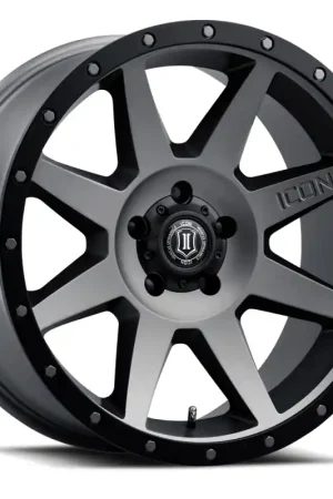 ICON Rebound 20x9 6x5.5 0mm Offset 5in BS Titanium Wheel Next Day Delivery