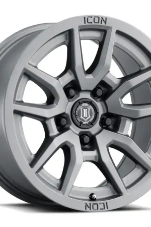 Bargain ICON Vector 5 17x8.5 5x5 -6mm Offset 4.5in BS 71.5mm Bore Titanium Wheel