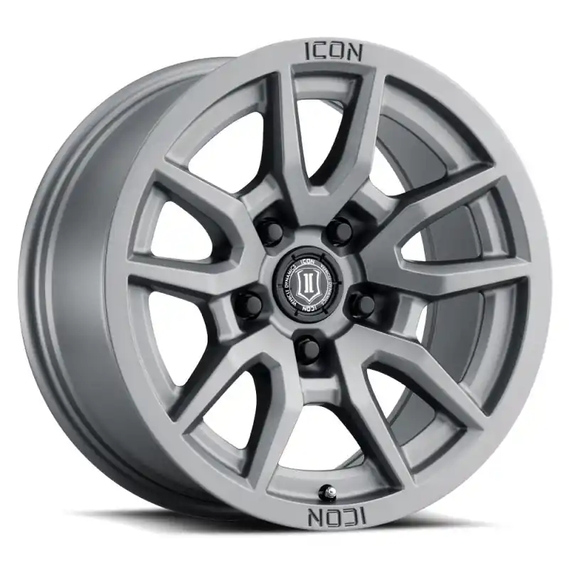Bargain ICON Vector 5 17x8.5 5x5 -6mm Offset 4.5in BS 71.5mm Bore Titanium Wheel