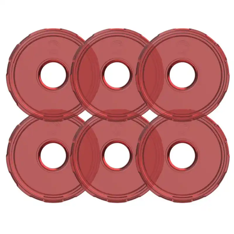KC HiLiTES Cyclone V2 LED - Replacement Lens - Red - 6-PK Express Delivery