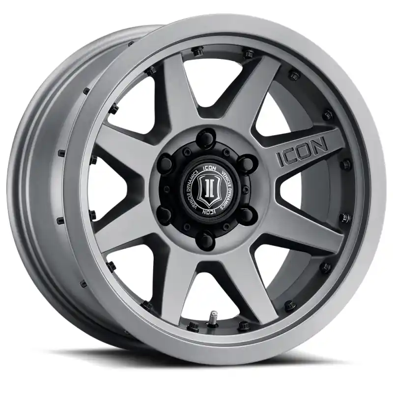 ICON Rebound Pro 17x8.5 6x5.5 25mm Offset 5.75in BS 95.1mm Bore Titanium Wheel Genuine