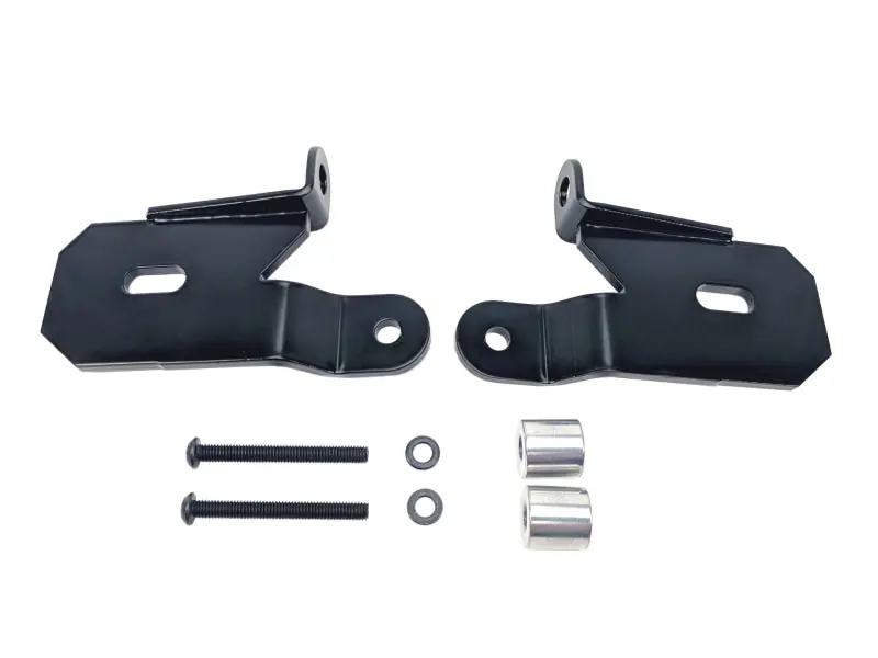 Hassle-Free Returns KC HiLiTES 18-19 Jeep Wrangler JL A-Pillar Light Mount Bracket Set (Pair) - Black