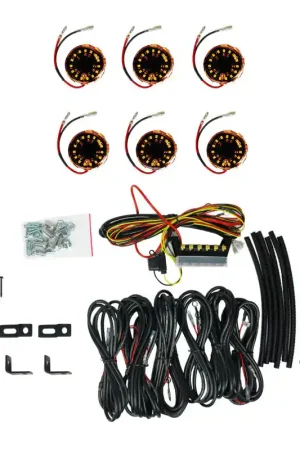 Money Back Guarantee KC HiLiTES Cyclone V2 LED - Rock Light - 6-Light System - Amber - 5W Flood Beam