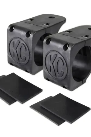Brand New KC HiLiTES Universal Tube Clamp Light Mount Bracket Set / 1.75in. to 2in. Bar (Pair)