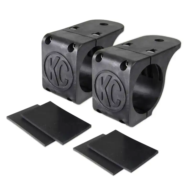 Brand New KC HiLiTES Universal Tube Clamp Light Mount Bracket Set / 1.75in. to 2in. Bar (Pair)