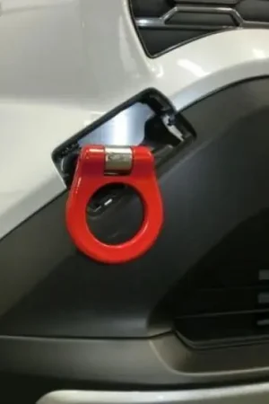 Cusco 2019+ Toyota RAV4 (XA5 - 5th Gen) Steel Folding Type Tow Hook Front Only - Red Same Day Shipping