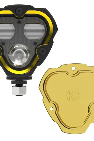 Reduced Price KC HiLiTES FLEX ERA 3 Dual Mode SAE Fog Light - Single Light Master Kit (w/Clear + Yellow Lens)