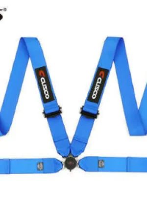 Shop Now Cusco Universal 4 Point 3in Width Racing Harnesses - Blue