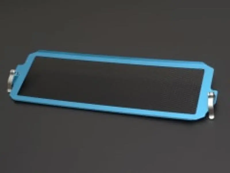 Crafted Cusco 08-17 Impreza (GR/GV/VA) Turbo Intercooler Protection Grill Kit Blue w/Blk Mesh