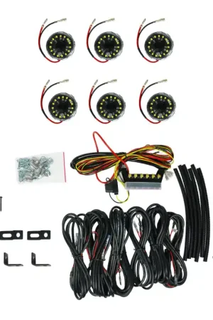 No Minimum Order KC HiLiTES Cyclone V2 LED - Rock Light - 6-Light System - Clear - 5W Flood Beam