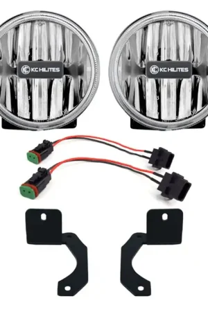 KC HiLiTES 18-23 Jeep JL/JT 4in. Gravity G4 LED Light 10w SAE/ECE Clear Fog Beam (Pair Pack System) Wholesale