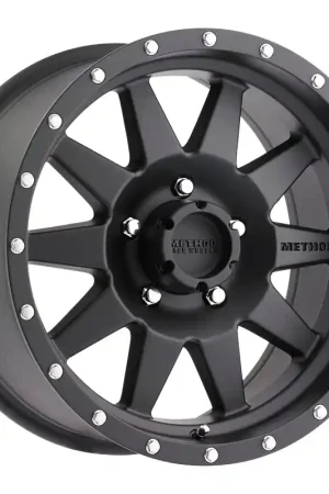 Budget Method MR301 The Standard 17x8.5 0mm Offset 5x5 94mm CB Matte Black Wheel