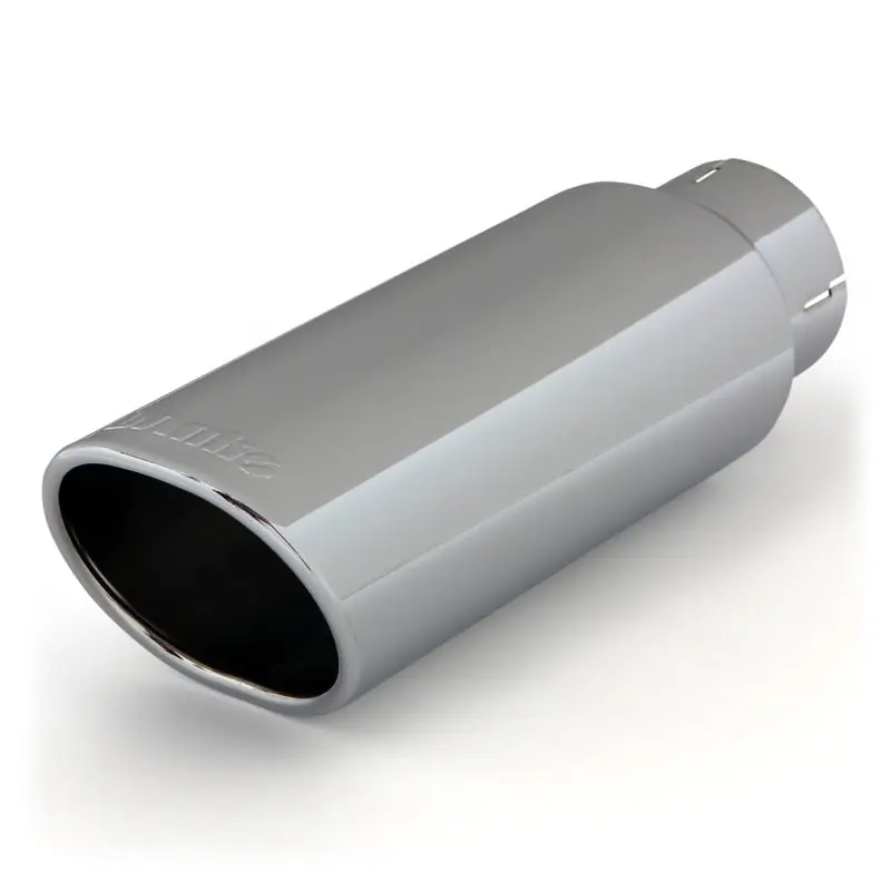 Banks Power Tailpipe Tip Kit - SS Obround Angle Cut - Chrome - 3in Tube - 3.75in X 4.5in X 11.5in Must Have