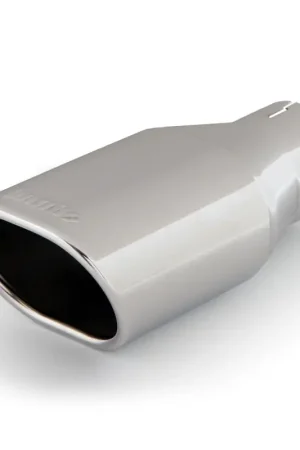 Hot Deal Banks Power Tailpipe Tip Kit - SS Obround Angle Cut - Chrome - 2.5in Tube 3.13in X 3.75in X 11in