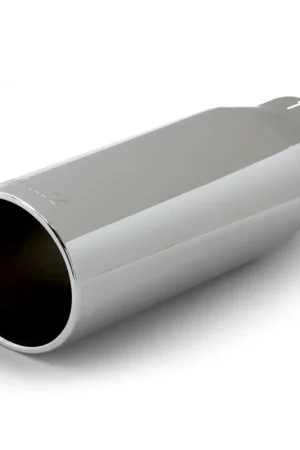 Banks Power Tailpipe Tip Kit - SS Round Straight Cut - Chrome - 3.5in Tube - 4.38in X 12in Grab Now