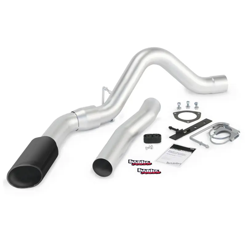 Exclusive Offer Banks Power 15 Chevy 6.6L LML ECLB/CCSB/CCLB Monster Exhaust System - SS Single Exhaust w/ Black Tip