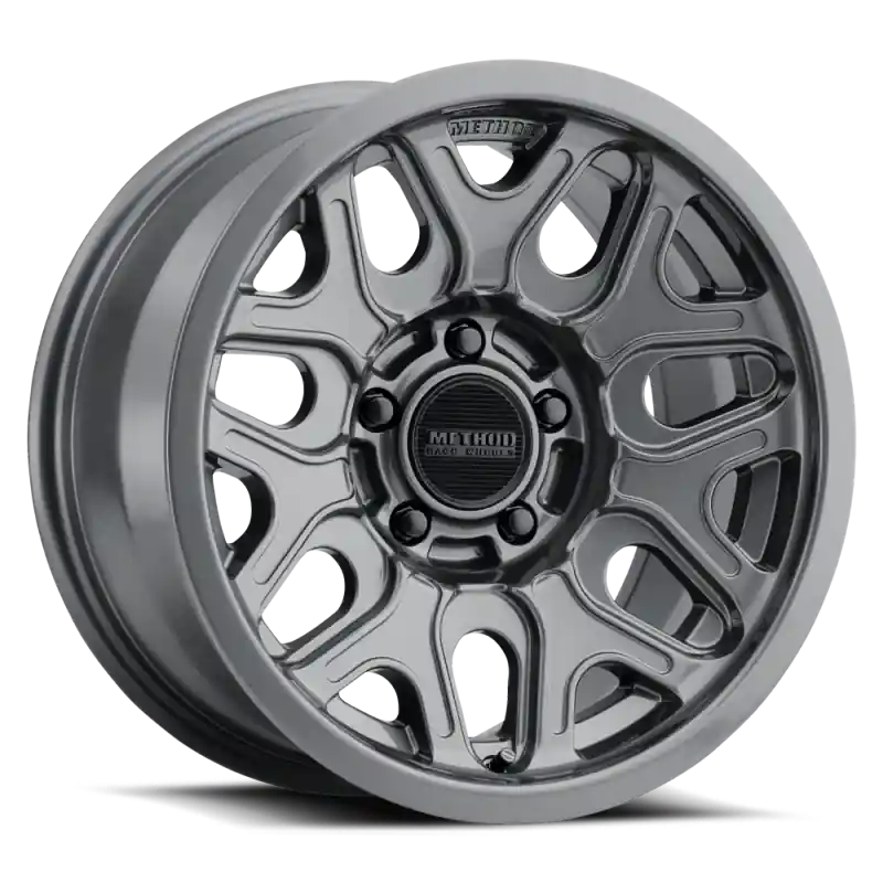 Method MR322 / 18x9 / 6x5.5 BP / 18ET / 5.68in BS / 106.25mm CB - Gloss Titanium Wheel One Day Deal