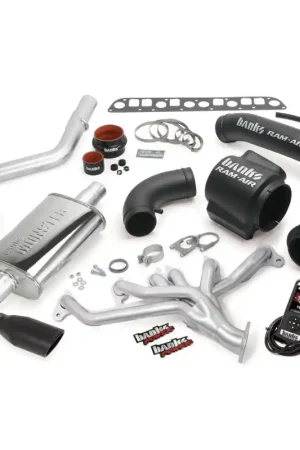 Banks Power 98-99 Jeep 4.0L Wrangler PowerPack System - SS Single Exhaust w/ Black Tip Low Price
