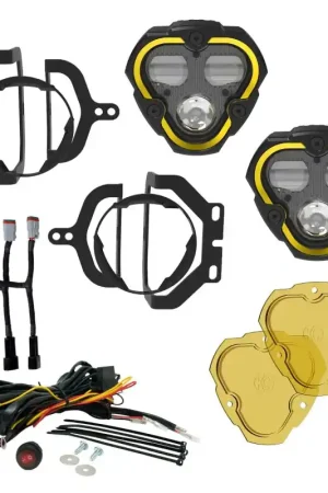 KC HiLiTES FLEX ERA 3 Dual Mode SAE Fog Lights - 2-Light Master Kit for Jeep JL/JT Sport Bumpers Handmade