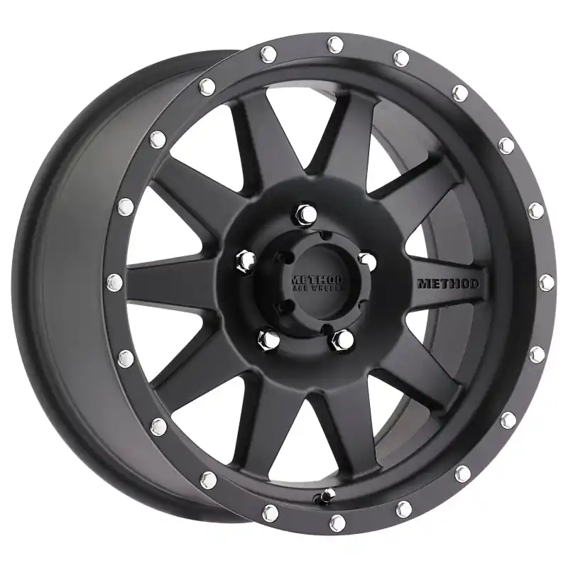 Method MR301 The Standard 17x9 -12mm Offset 5x5.5 108mm CB Matte Black Wheel Free Shipping