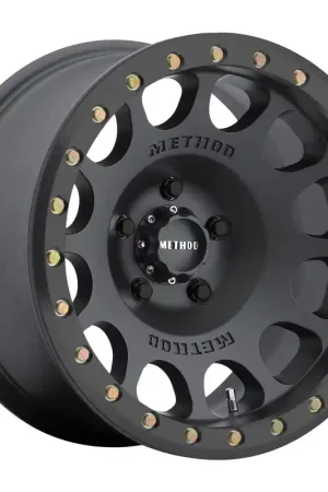 Method MR105 Beadlock 17x8.5 0mm Offset 5x5.5 108mm CB Matte Black w/BH-H24125 Wheel Price Cut