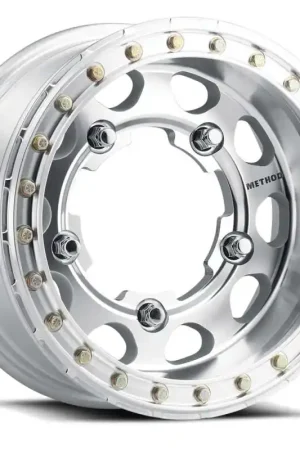 Modern Method MR103 Beadlock 15x8 -24mm Offset 5x5.5 108mm CB Raw Machined Race Drilled w/BH-H24100 Wheel