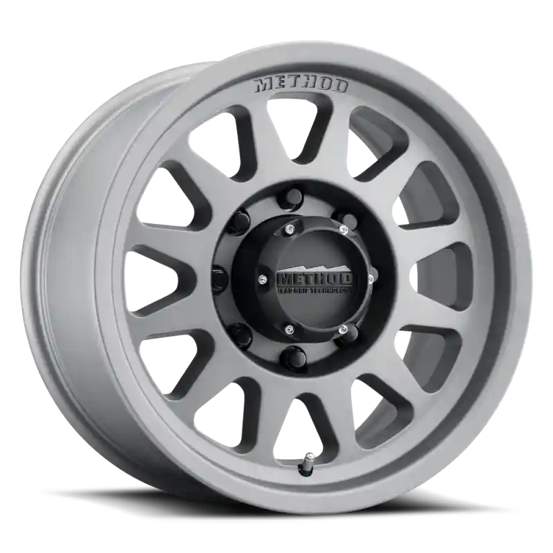 Method MR704 HD 17x9 18mm Offset 8x180 130.81mm CB Titanium Wheel Best Choice