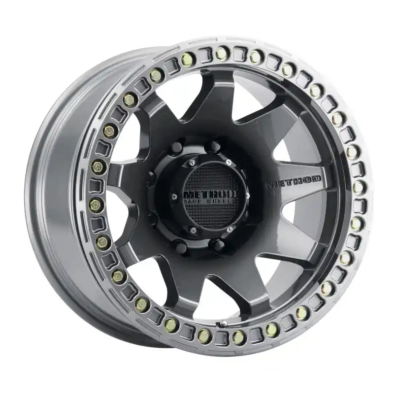 Method MR108 17x9 -44mm Offset 8x6.5 130.81mm CB Gloss Titanium w/BH-H24125-38 Wheel Affordable