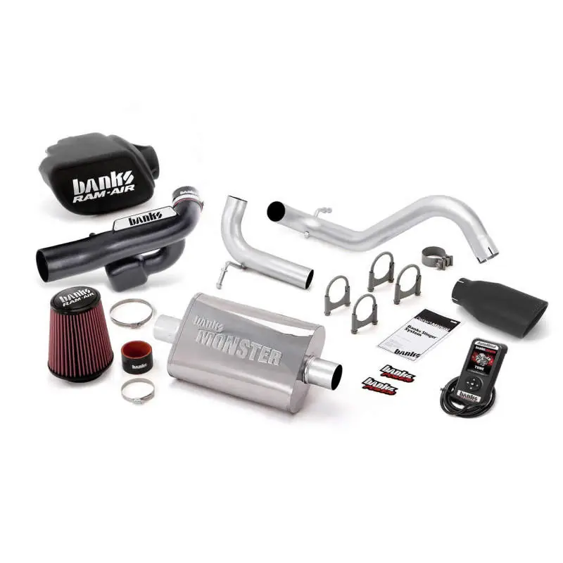 Best Choice Banks Power 12-14 Jeep 3.6L Wrangler (All) 2dr Stinger Sys w/ AutoMind - SS Single Exh w/ Black Tip