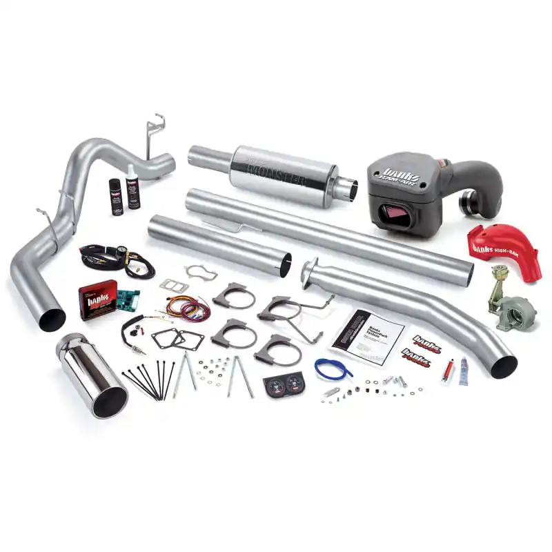 Banks Power 01 Dodge 5.9L 235Hp Ext Cab PowerPack System - SS Single Exhaust w/ Chrome Tip Popular