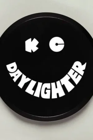 Certified KC HiLiTES 6in. Round Hard Cover for Daylighter/SlimLite/Pro-Sport (Single) - Black w/White Smile