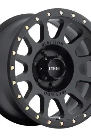 Brand New Method MR305 NV 20x10 -18mm Offset 6x5.5 108mm CB Matte Black Wheel