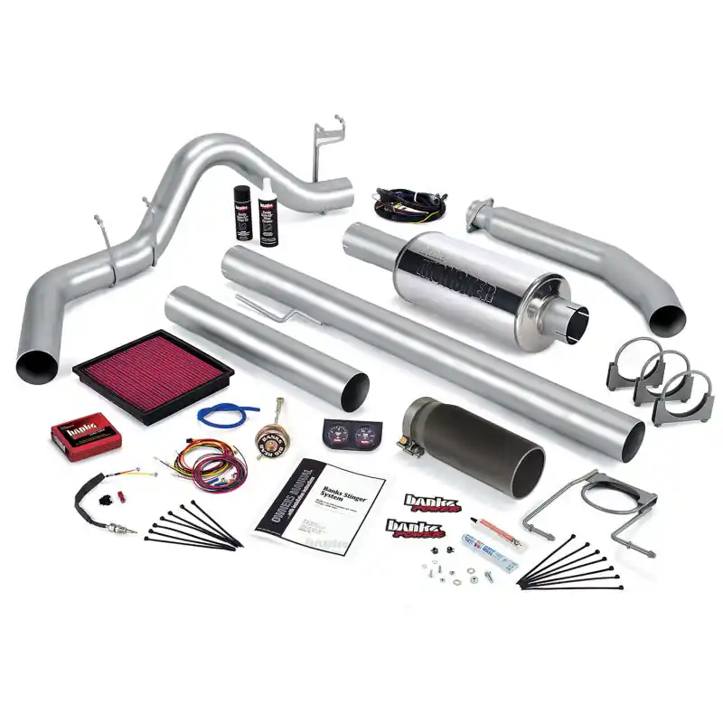 Wholesale Banks Power 02 Dodge 5.9L 245Hp Ext Cab Stinger System - SS Single Exhaust w/ Black Tip